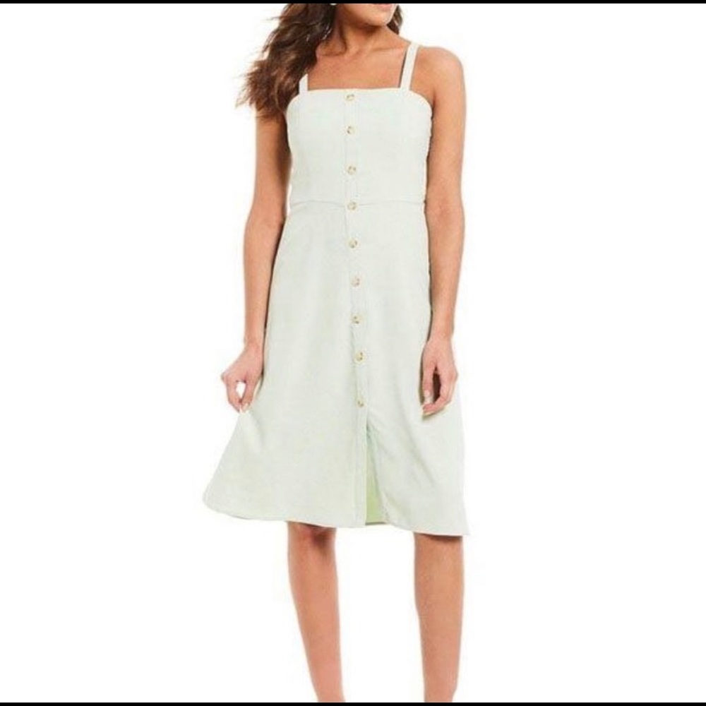 NWT Gianni Binni Square Neck Midi Dress